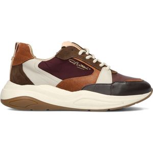 Fred De La Bretoniere Flame Gaia Combi Sneakers - Leer - Dames - Rood - Maat 40