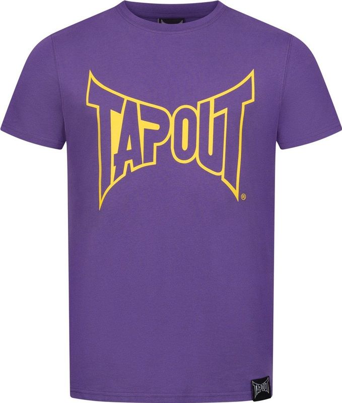 Tapout - Lifestyle Basic Tee - T-shirt - Lilac/Yellow - Normale Passform