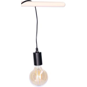 Anna's Collection Fitting Zwart - plastic - 3M - 6 x 4.2 cm - inclusief Retro LED lamp