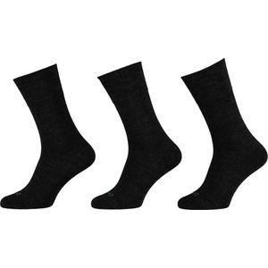 6-Pack Wollen Herensokken Met Anti-Afknel Boord 120104000 Apollo - Antraciet - 39-42