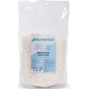 MontenSal - Magnesium Vlokken Kristallen - 2,5 kg - Uit Nederlandse Bron