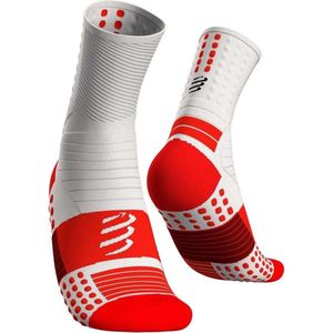 Compressport Pro Marathon Socks - wit - maat 39-41