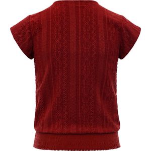 LOOXS 10sixteen 2212-5158-267 Meisjes Blouse - Maat 128 - rood van 97% polyester 3% elastan