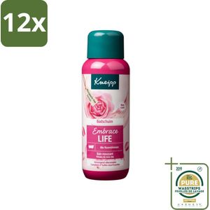 Kneipp - Badschuim - Embrace Life - Anti-Aging verzorging - 400 ml - Voordeelverpakking - 12 stuks - Droge huid - Rijpere huid