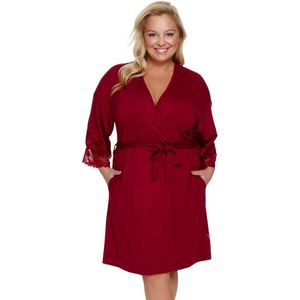 Doctor Nap Badjas Dames Kamerjas Viscose Burgundy Red SWW.7261 42 / XL