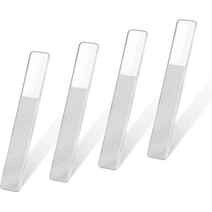 4 stuks nagelvijl voor het verwijderen van strepen en polijsten van nagels - nagelvijl van robuust glas - voor het vormen van natuurlijke en kunstnagels - premium glasvijl voor manicure en pedicure