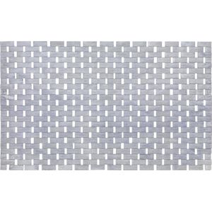 Badmat hout / douche mat bamboo blauw-grijs met anti slip