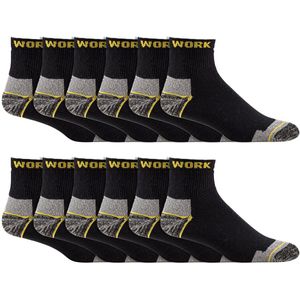 Quality Wear Werksokken | Badstof Voet | Zweetabsorberend en Duurzaam | 6 Paar | Gratis Verzending