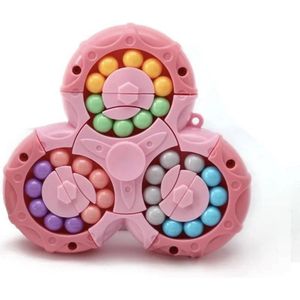 2-in-1 Fidget Spinner Magic Bean roterende Kubus Speelgoed - 1 stuk - Sensorisch Speelgoed - Badspeelgoed - Brain Training handheld puzzelspeelgoed - Nieuw - Kinderen