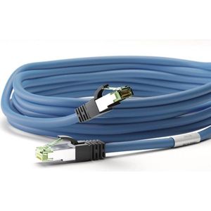 CAT8.1 S/FTP PIMF LSZH 10M Blauw - Netwerkkabel - Computerkabel - Kabel