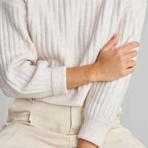 Armband Anker En Paperclip 3,5 Mm 16 - 17,5 - 19 Cm