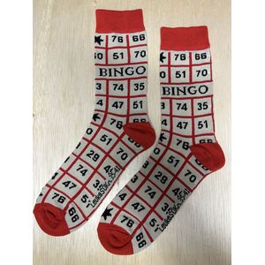 SOKn. Trendy sokken *BINGO* maat 35-41 (ook leuk om kado te geven !)