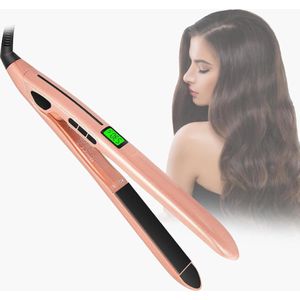 Keramische stijltang met led-display en snelle opwarming - Temperatuurweergave - Automatische uitschakeling