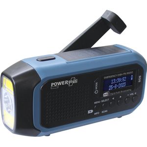 POWERplus Hyena Solar Dynamo DAB+ FM Radio | Powerbank | Zaklamp | SOS Alarm | Ideale noodradio