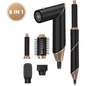 Lissad'or- Fohnborstel - Airstyler - Multistyler - Krultang 5in1- Hairwrap, Krulborstel, Haardroger, HaarFohn, Haarstyler
