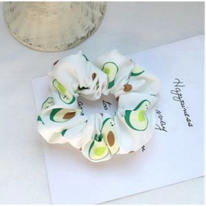 Akyol - Avocado scrunchie - Haarelastiek - Haaraccessoires - Haarband - avocado elastiek - avocado elastiek voor haar - avocado accesoires - haarelastiek avocado