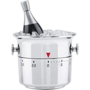 Kitchen Timer Stainless Steel Mechanical Wind-Up Time Reminder 60 Minutes