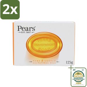 Pears - Zeep - Transparant - Zacht - 125 Gr - Voordeelverpakking - 2 stuks - Zeep - Reiniging