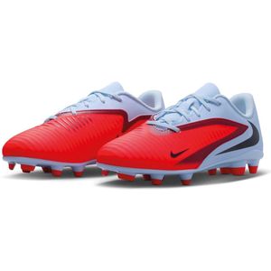 Nike - Phantom 6 Low Club - Voetbalschoenen - Lichtblauw Felrood Zwart - Kids