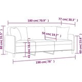 vidaXL-Driezitsbank-met-sierkussens-180-cm-stof-zwart