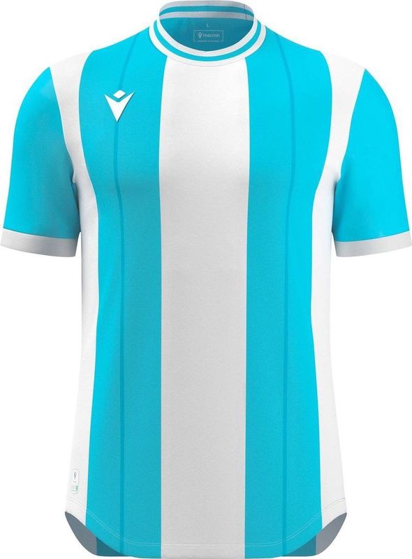 Macron Propus Eco Shirt Korte Mouw Kinderen - Columbia / Wit | Maat: 7-8 Y