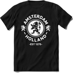 Nederland - Wit - T-Shirt Heren / Dames  - Nederland / Holland / Koningsdag Souvenirs Cadeau Shirt - grappige Spreuken, Zinnen en Teksten. Maat XL