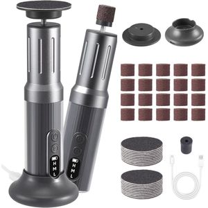 Oplaadbare elektrische eeltverwijderaar met 9 snelheden en verwisselbare voetvijlen