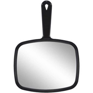Inovra Plus - Handspiegel voor Haarverzorging en Beauty - Zwart met Handvat