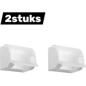 2-delige scheermeshouder - Punch-Free - Scheermeshouderstandaard - Geschikt voor handmatige scheermeshouder en scheerrek in de badkamer - Wit