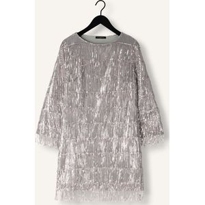 Ana Alcazar Pure Sequins Dress Dames - Jurk - Zilver - Maat 38