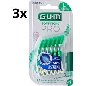 GUM Soft Picks PRO Large – 3 x 30 Stuks - Voordeelverpakking