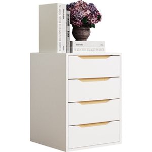 VCM Houten nachtkastje Bijzettafel Lade Console Nachtkastje Malira M Houten nachtkastje Bijzettafel Lade Console Nachtkastje Malira M