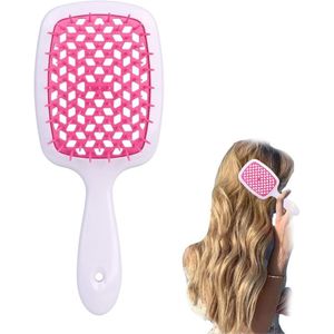 Ontwarringsborstel voor Krullend Haar - Ideaal voor Oplossen van Klitten en Knopen