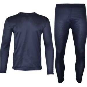 Heren thermo onderkleding setje M donkerblauw