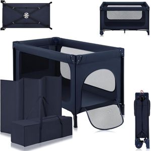 Zylo® Campingbedje Baby - Reisbedjes - Baby Klamboe - Blauw - 67cm x 75cm x 123cm