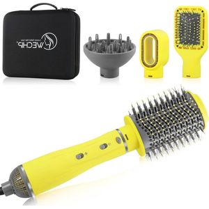 Föhnborstel 4-in-1 Afneembaar 1100 Watt Volumumiseren Gladmaken Krullen Negatieve Ion Hair Dryer Brush - Vermindert Antistatisch Kroezen