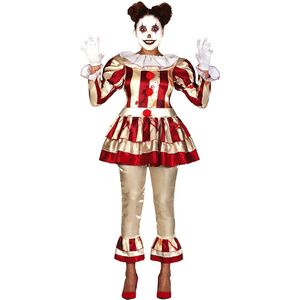 Fiestas Guirca - Striped Killer Clown dames (maat M)