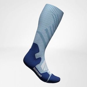 Bauerfeind Outdoor Merino Compression Socks, Men, Ocean Blauw, 46-49, M - 1 Paar