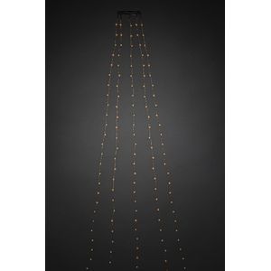 Konstsmide Sweden ® 6577-870 - Snoerverlichting - App gestuurde kerstboom lichtmantel 180 lamps – 1.8m - 5x 36 LED extra warmwit - zilver metaaldraad – energiezuinig en duurzaam- 24V - dimmer - knipperfuncties - timer - voor binnen