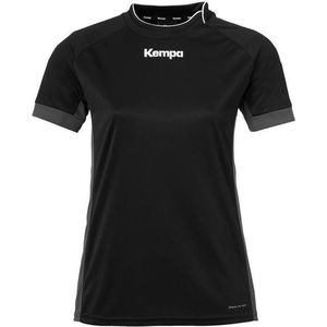 Kempa Prime Shirt Dames Zwart-Antraciet Maat XL