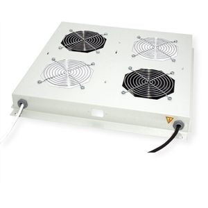 ROLINE 19-inch dakventilatie unit met 2 ventilatoren, grijs