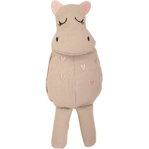Roommate - Mini Hippopotamus Teddy - Grey/Rosa (1003114)