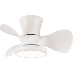 CristalRecord - Plafondventilator Moll Mini Ø 56 cm wit