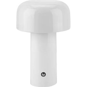 Luxus Draadloze Tafellamp Oplaadbaar - Luna - Wit - 20cm - Decoratieve tafellamp - Tafellamp slaapkamer - Bureaulamp - LED - Touch - Dimbaar - Draadloos - Oplaadbaar
