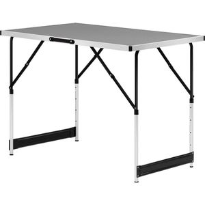 Picknicktafel campingtafel inklapbaar en Hoogte verstelbaarBalkontafel in aluminium en MDFGrijs met 1 of 2 populaire zoekwoorden toevoegen camping table