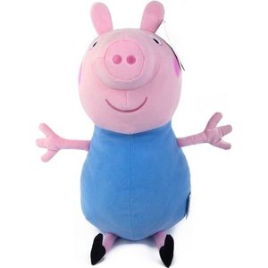 George Pluche Knuffel Peppa Pig XXL 80 cm | Varkentje Plush Toy | Speelgoed knuffelpop knuffeldier voor kinderen jongens meisjes | Grote varken dieren dierentuin knuffeltje extra groot XL