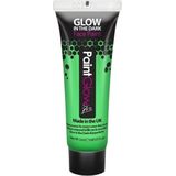 PaintGlow Face/Body paint - neon groen/glow in the dark - 10 ml - schmink/make-up - waterbasis