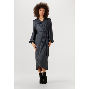 Notre-V - NV-GEMA - Jurk - Antraciet - Midi-lengte - Wikkelstijl