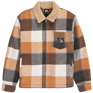 Quiksilver - Dna Sherpa Harrington Jas - Bruin - Jongens 8-16
