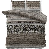Sleeptime - Dekbedovertrek Tiger Leopard - Taupe - 200x200/260 - Inclusief 2 Kussenslopen 60x70